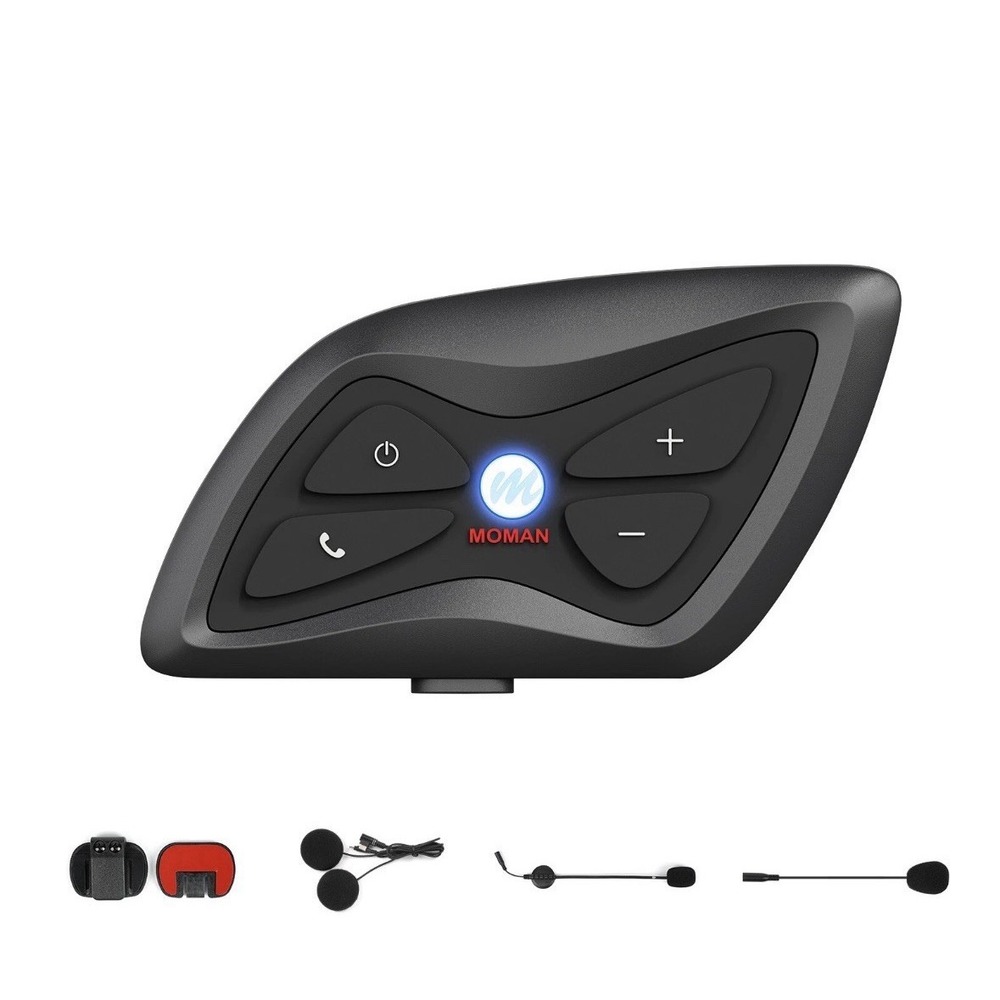 Single Pack Moman H1 Wireless Helmet Headset Intercom for Dirt Bike‎ Motorcycle